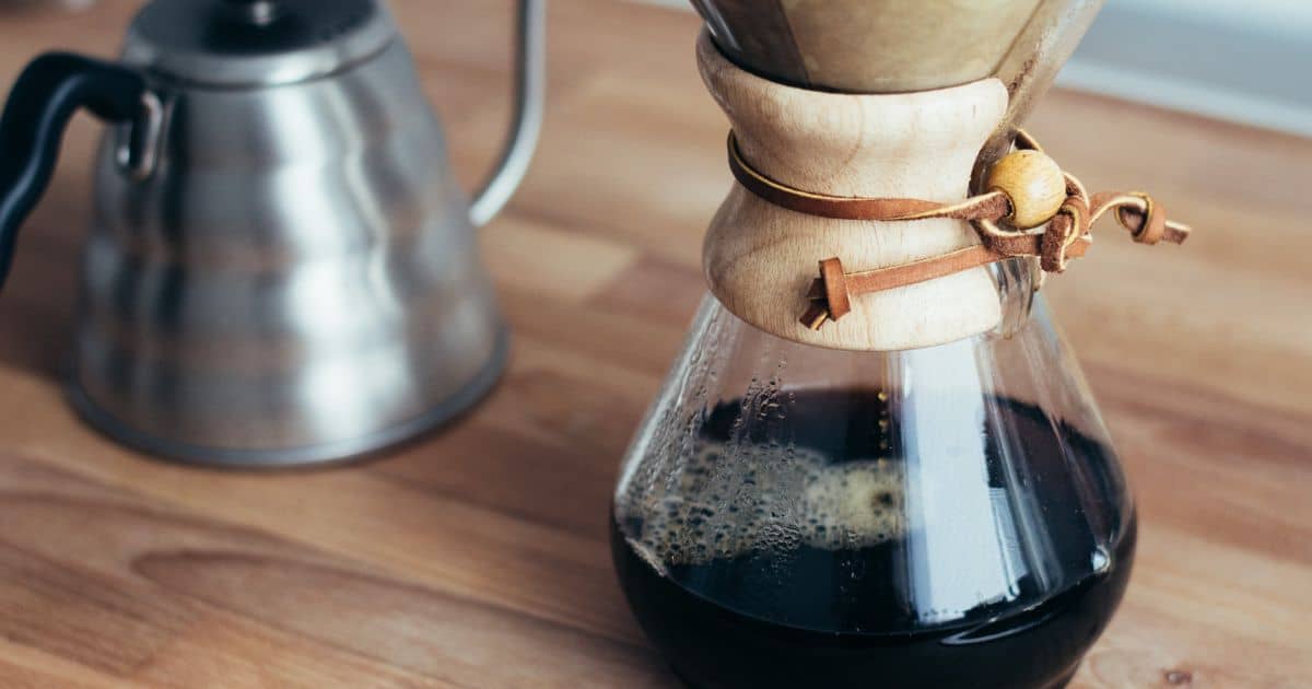 Chemex coffee with water kettle