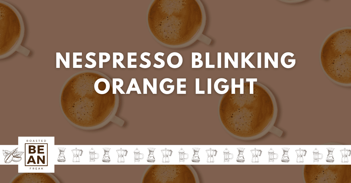 nespresso blinking orange light